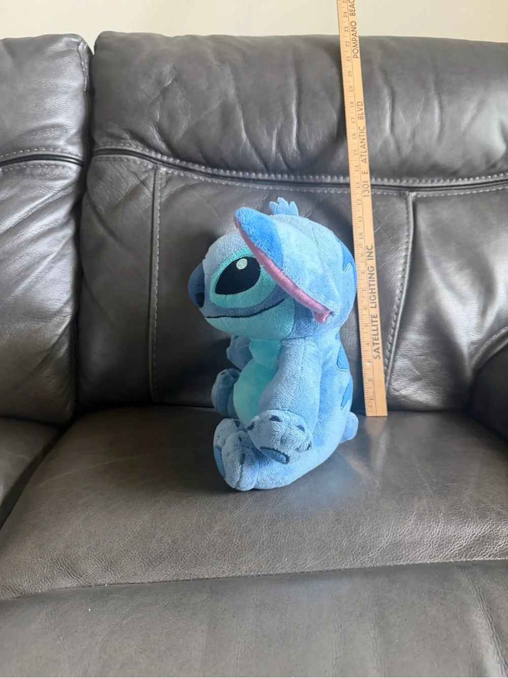 Disney Blue Stitch Plush with Pink Inner Ears